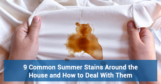 Summer stains and tips to get rid of them