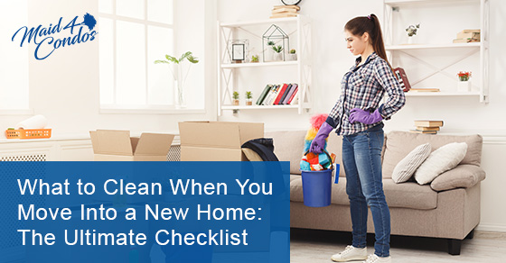 The ideal checklist for cleaning when you move into a new house