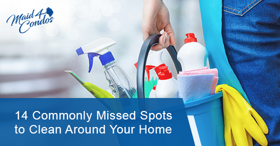 14 commonly missed spots to clean around your home