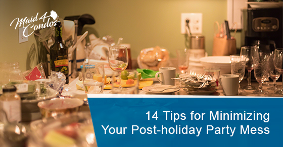 14 tips for minimizing your post-holiday party mess