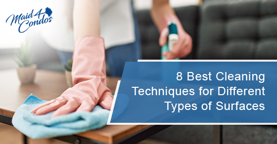 8 best cleaning techniques for different types of surfaces