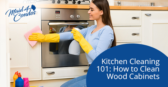 Kitchen cleaning 101: How to clean wood cabinets
