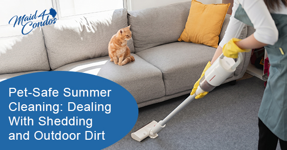 Pet-safe summer cleaning: Dealing with shedding and outdoor dirt